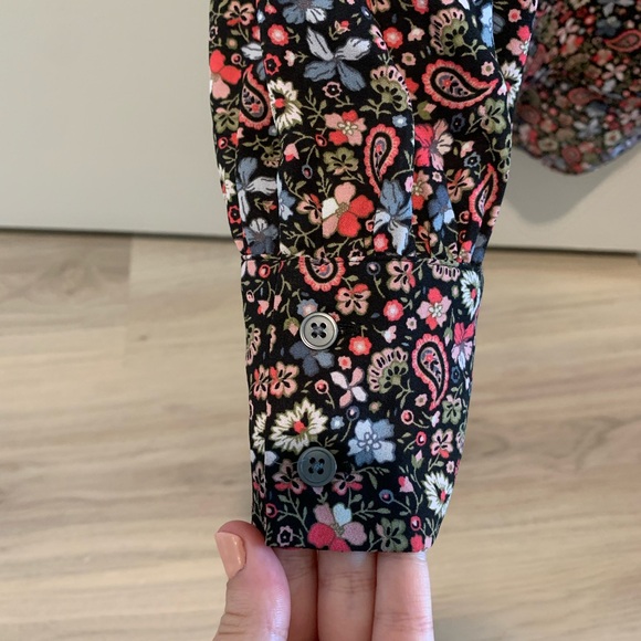 LOFT Paisley Print Blouse - Picture 3 of 5
